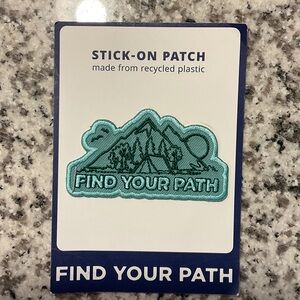 New Rare ZYN Eco-Friendly Stick-On Embroidered Patch - Teal